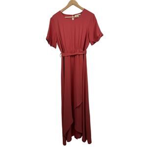 Elegant Red Maxi Dress